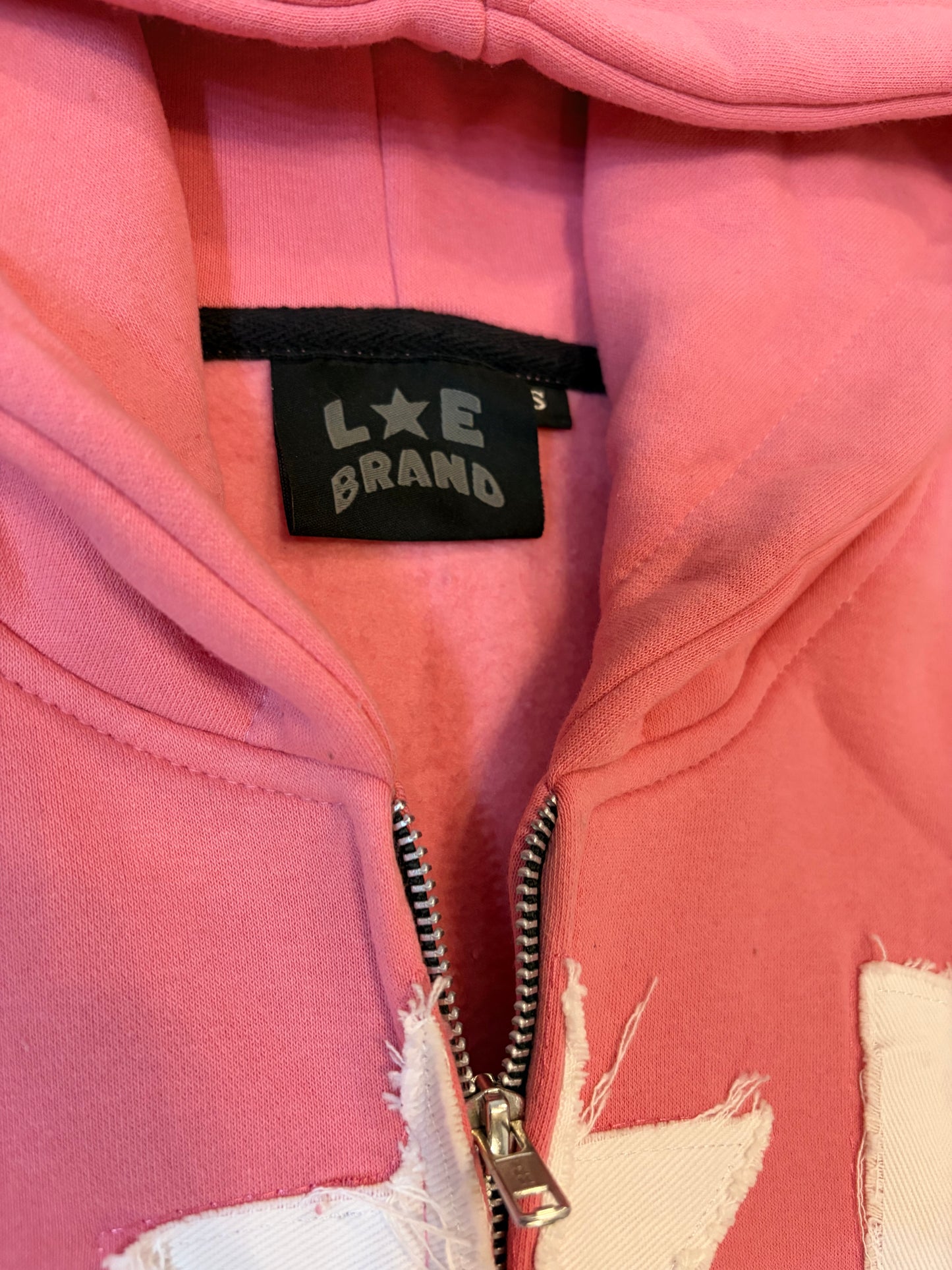 LOE BRAND ZIP UP (PINK)
