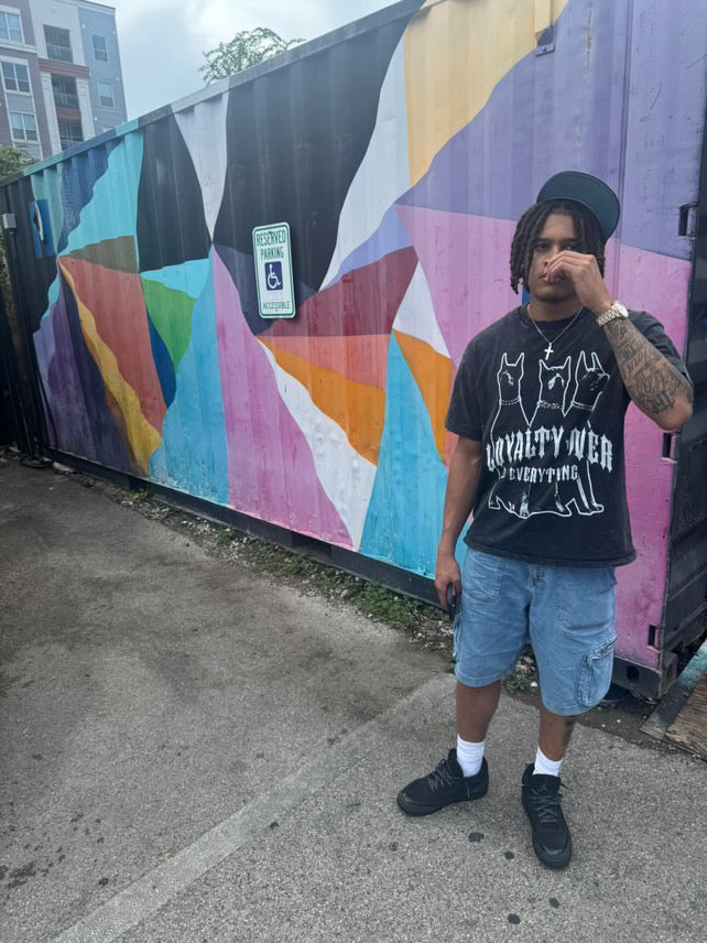 Mans Best Friend Acid Wash Oversize Tee