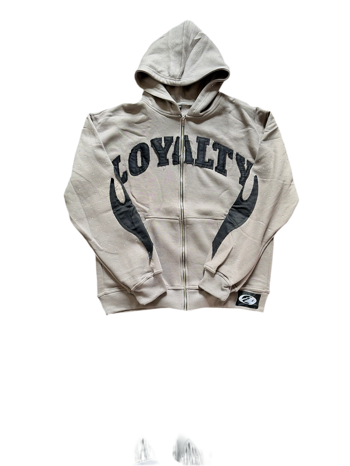 Loyalty Rhinestone Zip Up