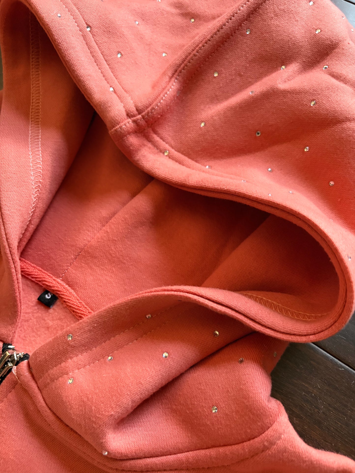 Loyalty Rhinestone Zip Up
