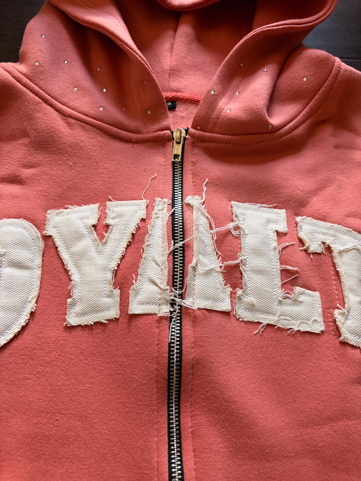 Loyalty Rhinestone Zip Up