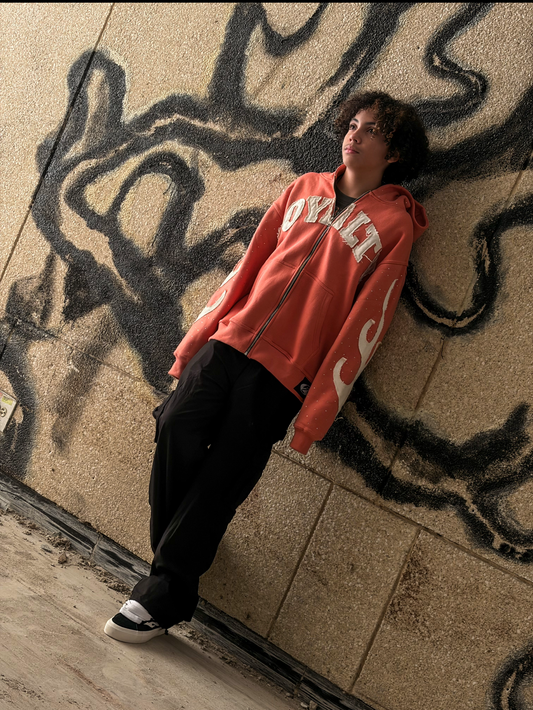 Loyalty Rhinestone Zip Up (OVERSIZED)