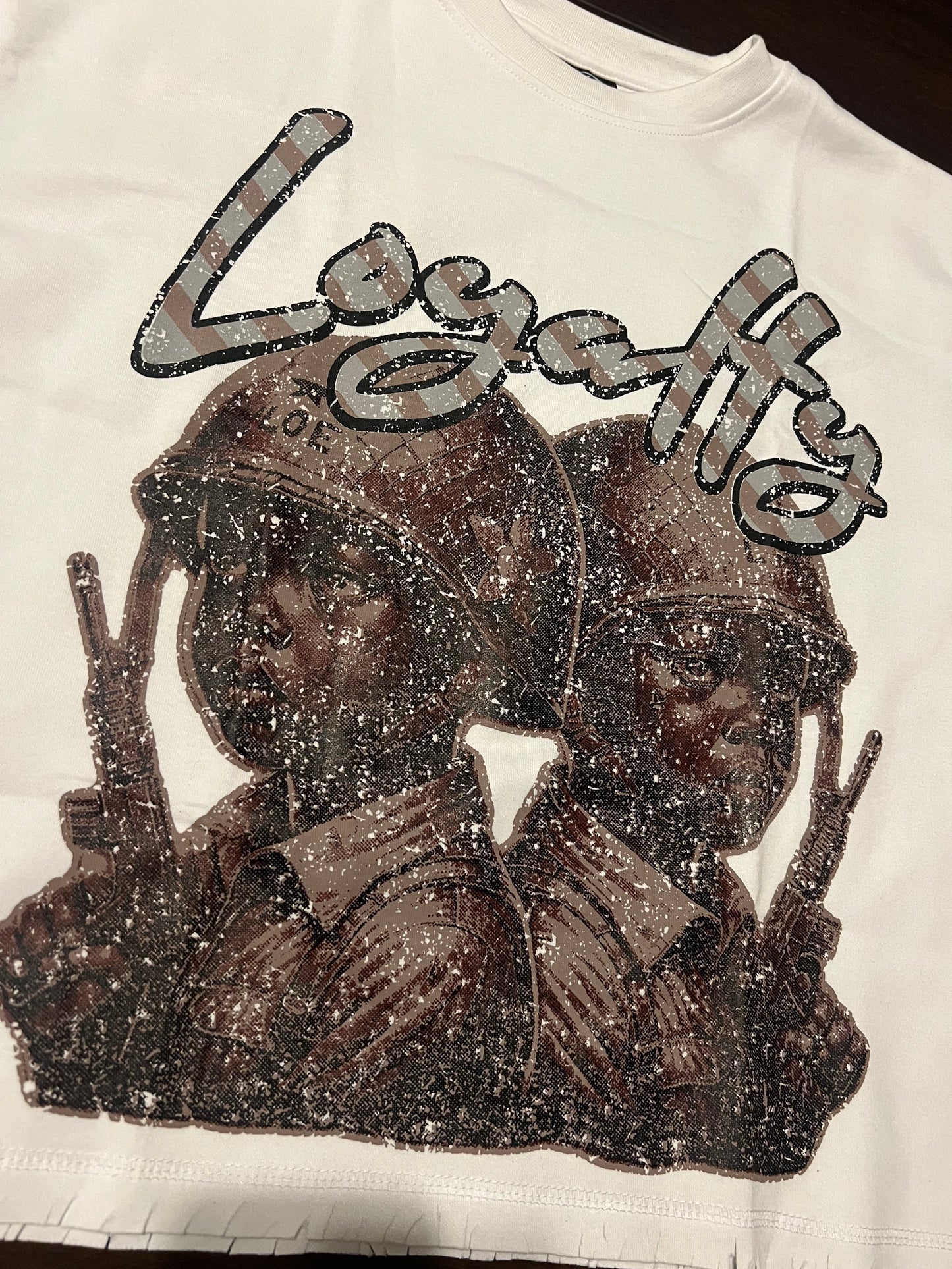 Loyalty & War Cropped Tee *size up*
