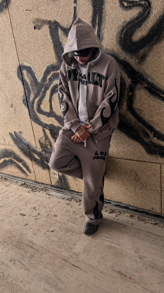 Loyalty Rhinestone Zip Up (OVERSIZED)