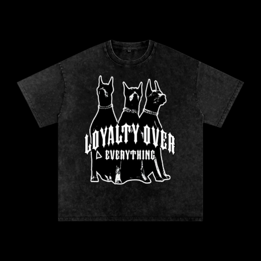 Mans Best Friend Acid Wash Oversize Tee