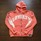 Loyalty Rhinestone Zip Up