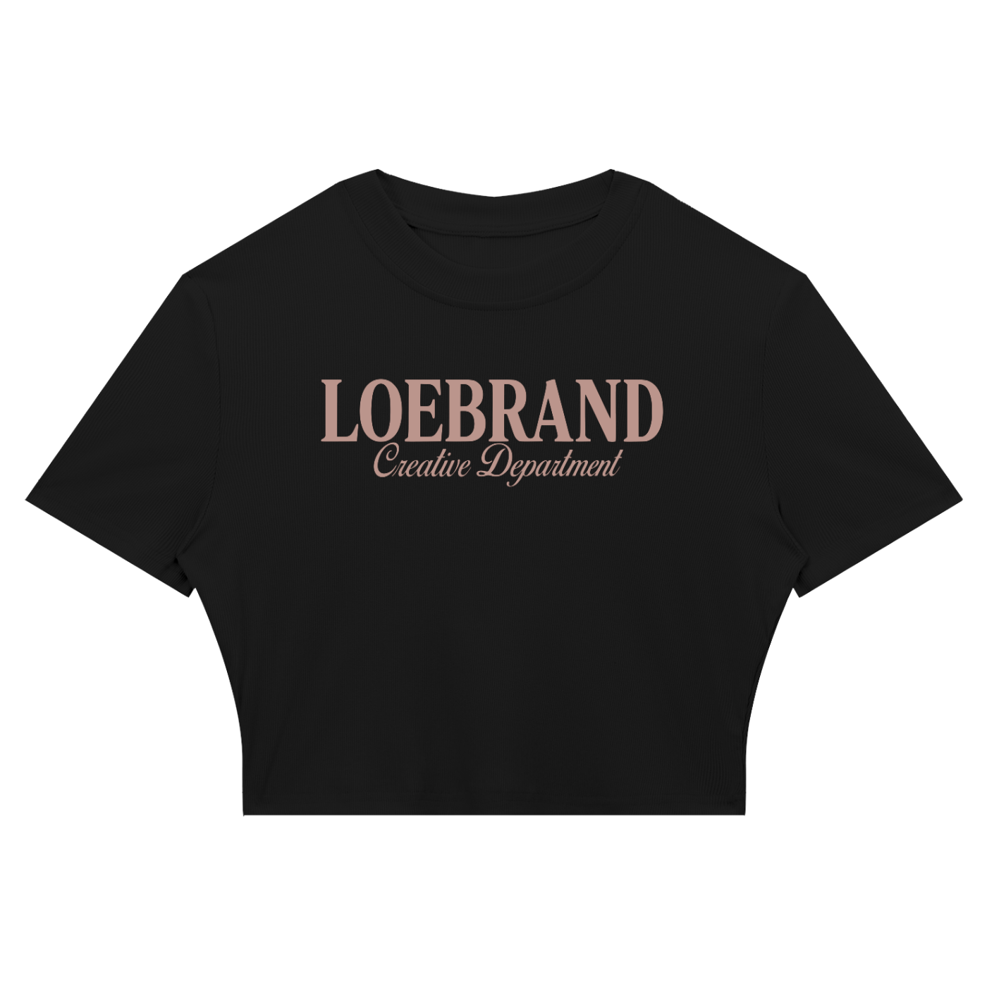 Creative Dept. Slim Ribbed Crop Tee