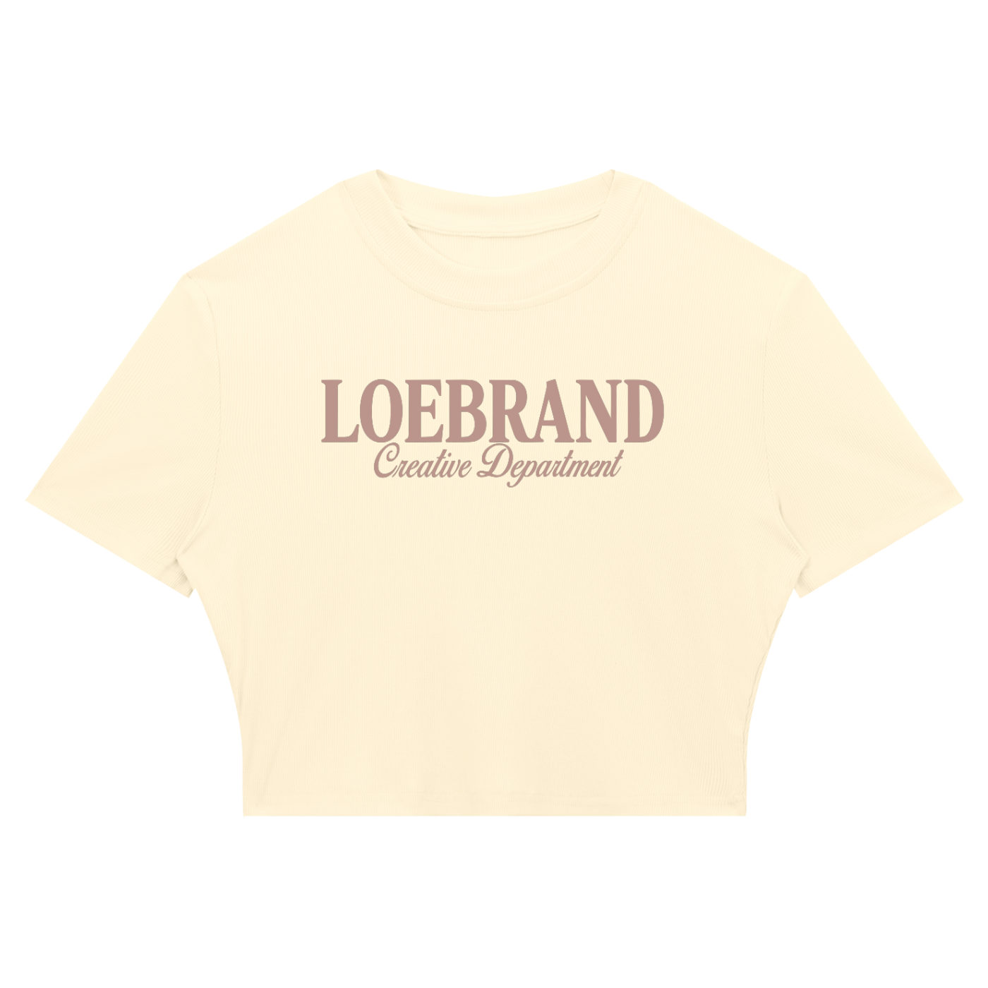 Creative Dept. Slim Ribbed Crop Tee