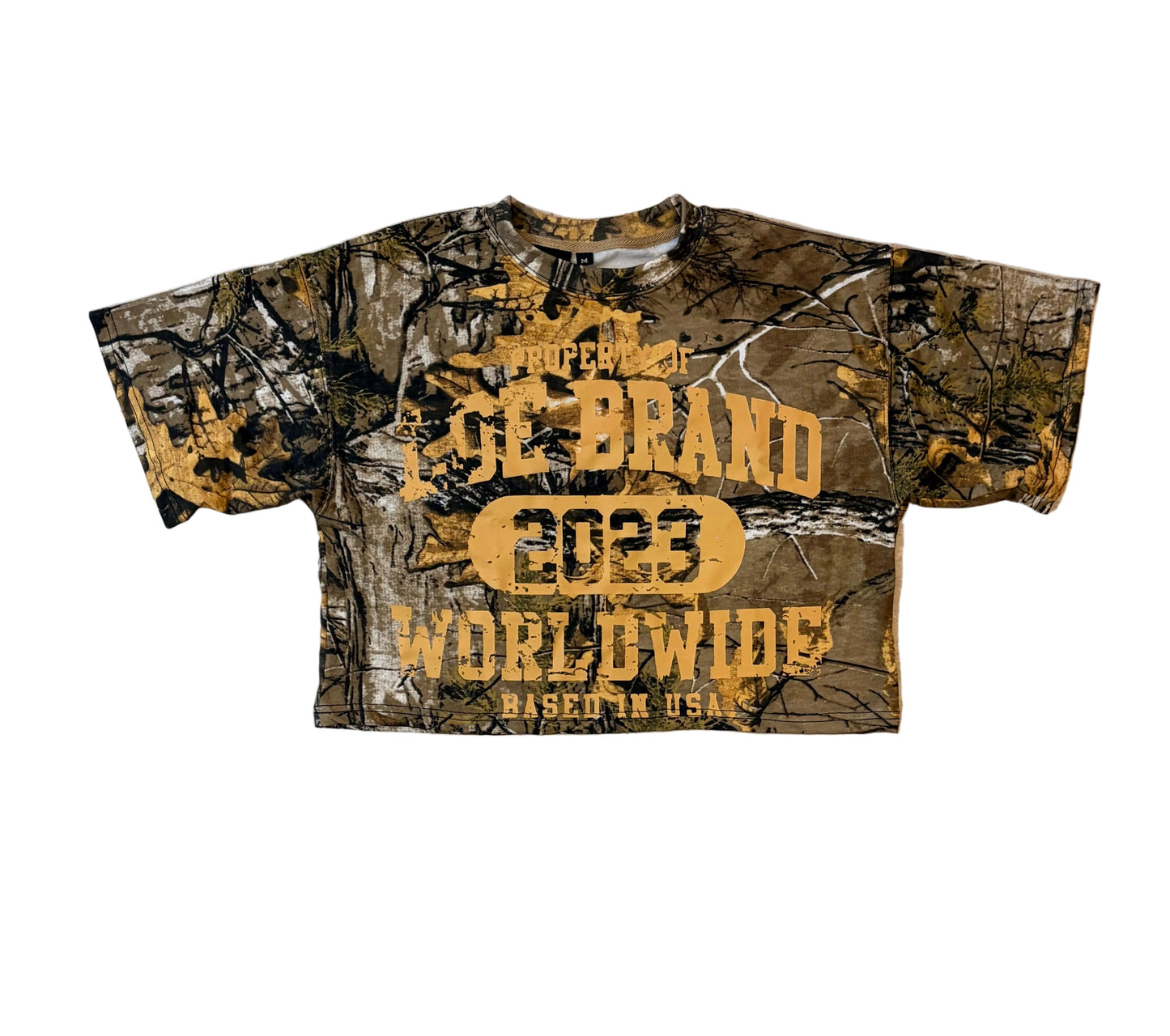 WOMENS CROPPED TEE (CAMO)