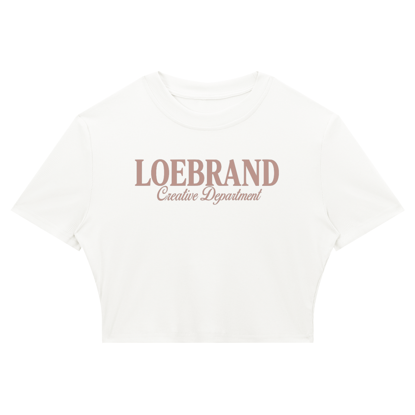 Creative Dept. Slim Ribbed Crop Tee